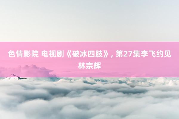 色情影院 电视剧《破冰四肢》, 第27集李飞约见林宗辉